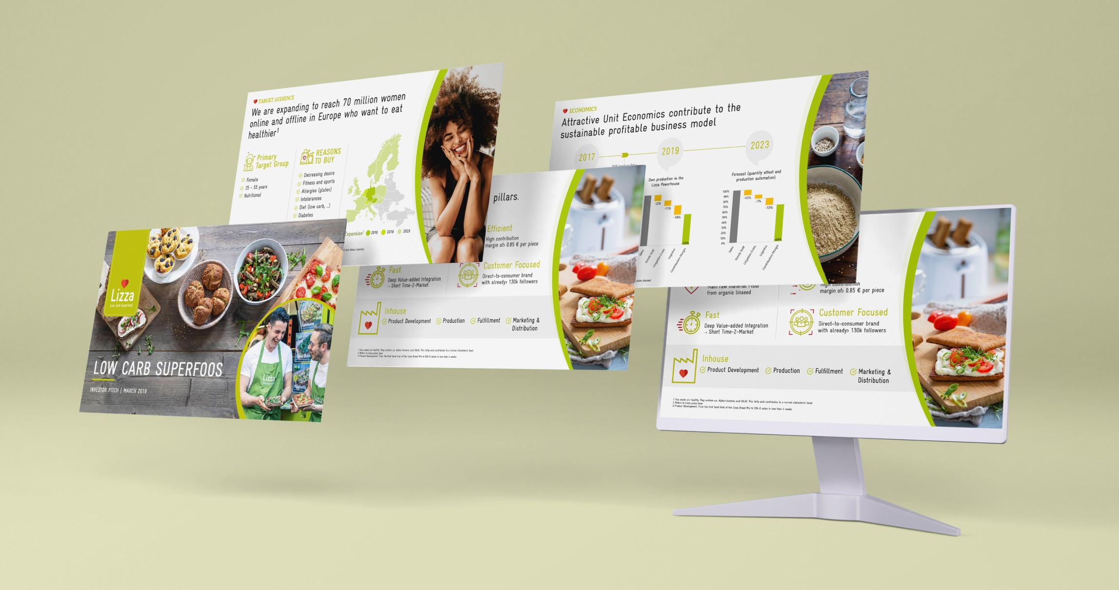 Clean visual pitch presentation