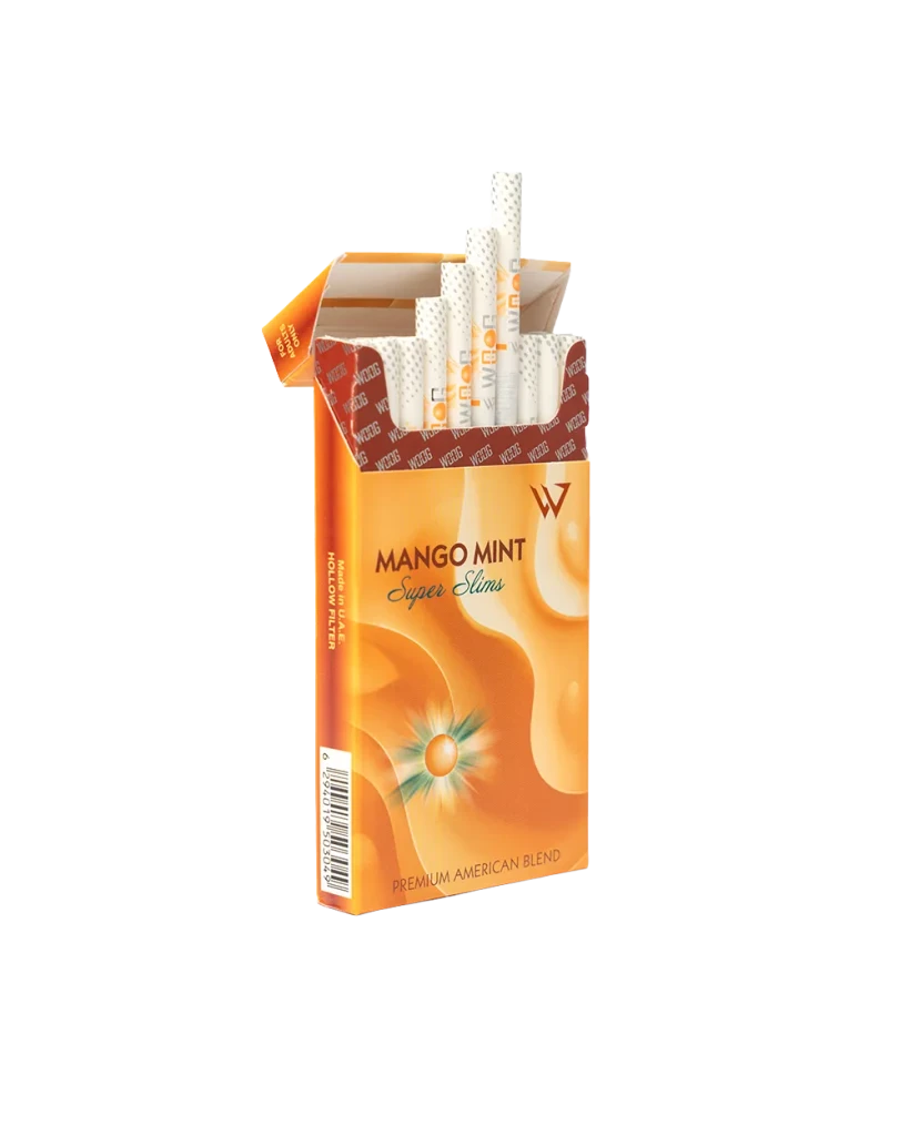 Woog Mango Mint cigarette pack.