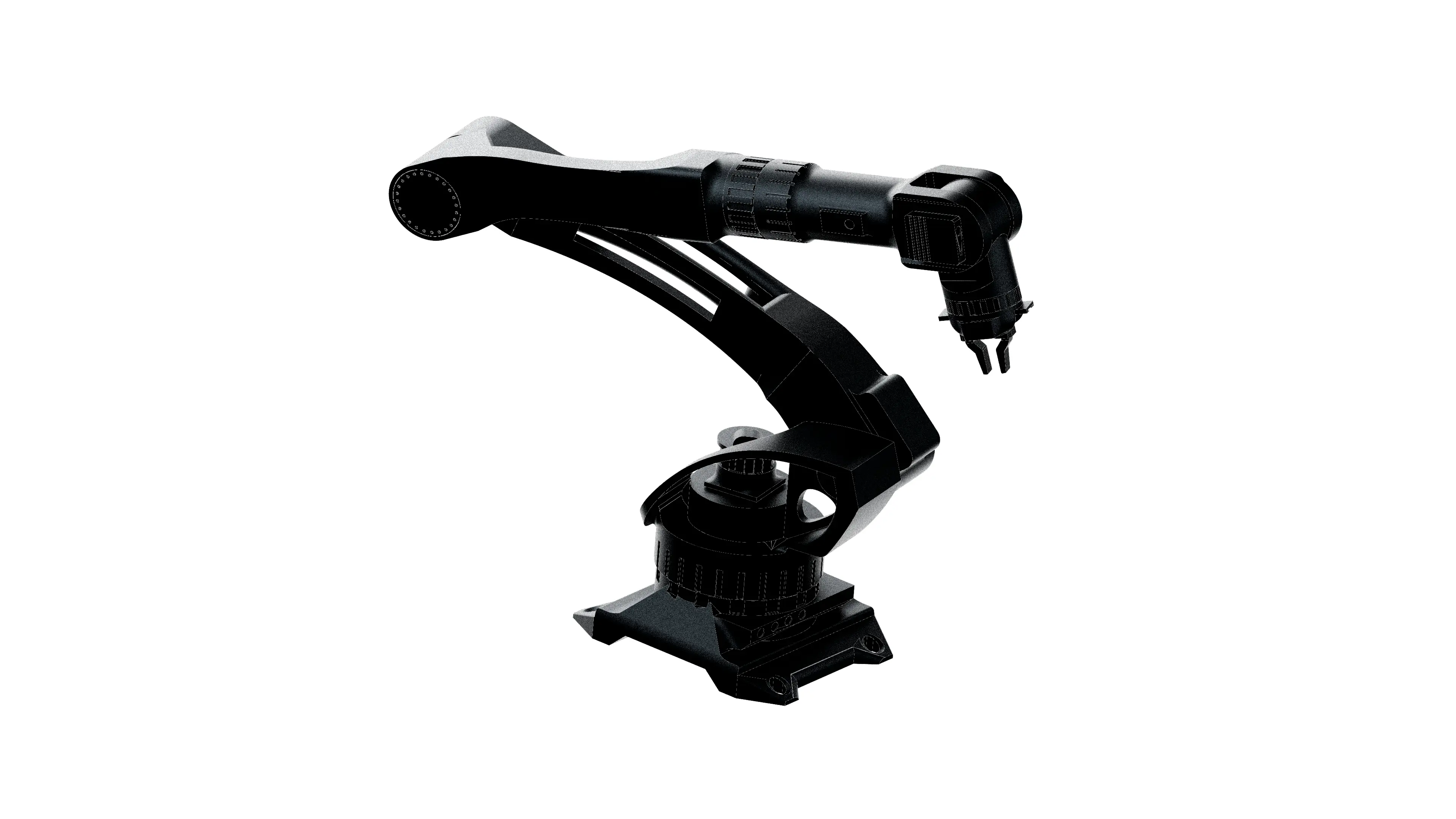 3D render of an unmanned ground vehicle (UGV) — BotBlox embedded networking for autonomous inspection in harsh industrial environments