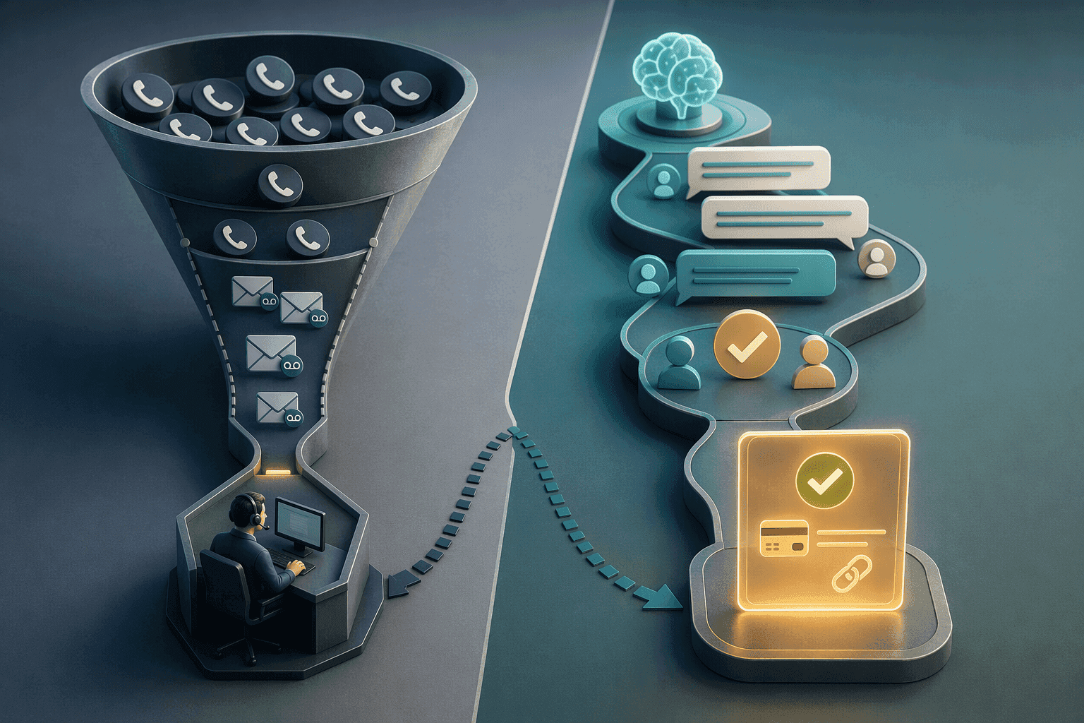 Illustration for 4. Agentic AI vs. Predictive Dialers, Comparative Cure-Rate and Cost Analysis