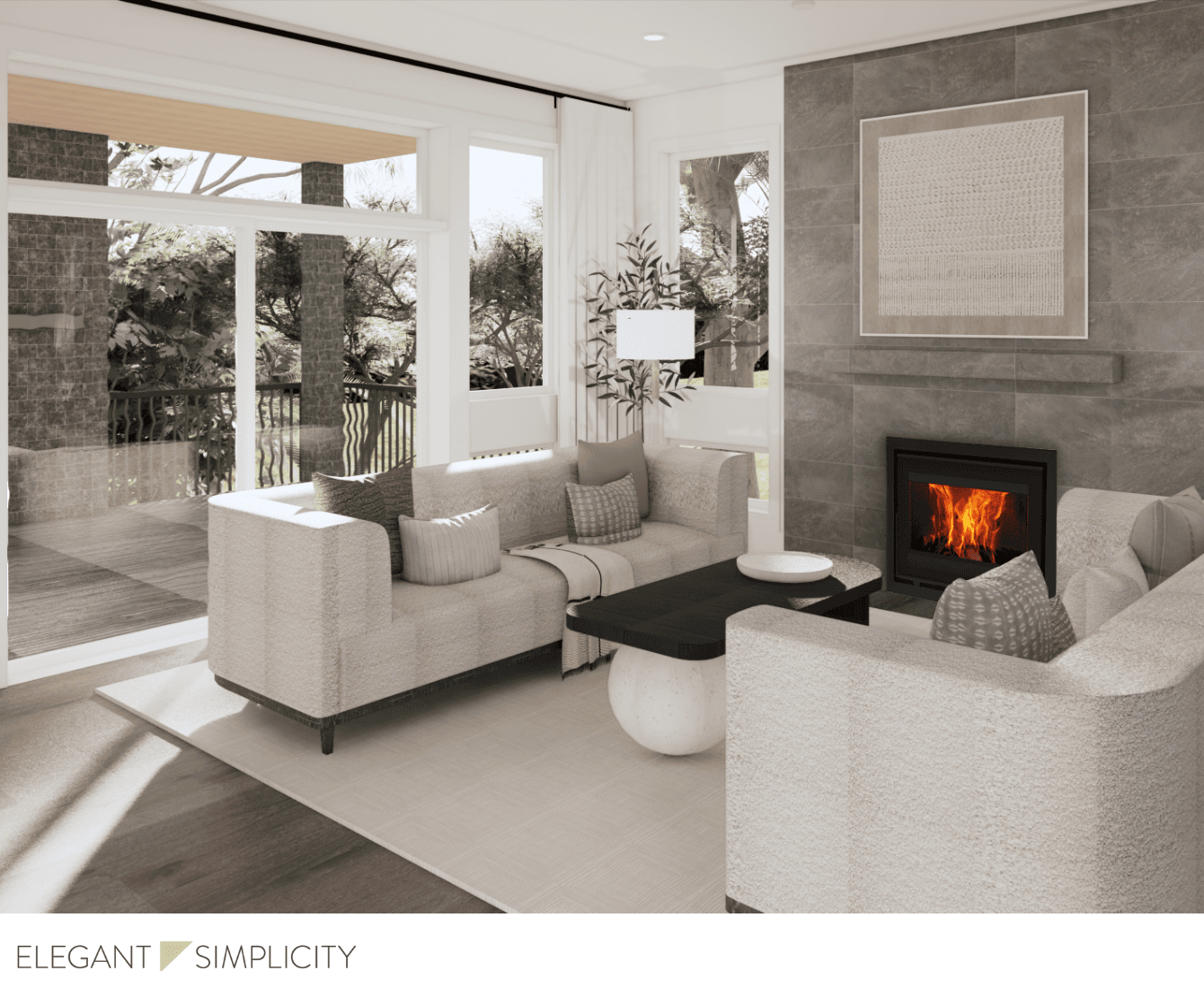 We’re so excited to share details from The Norkirk House: Living Room –– one of our favorite interior design + professional organizing projects in Kirkland, WA.