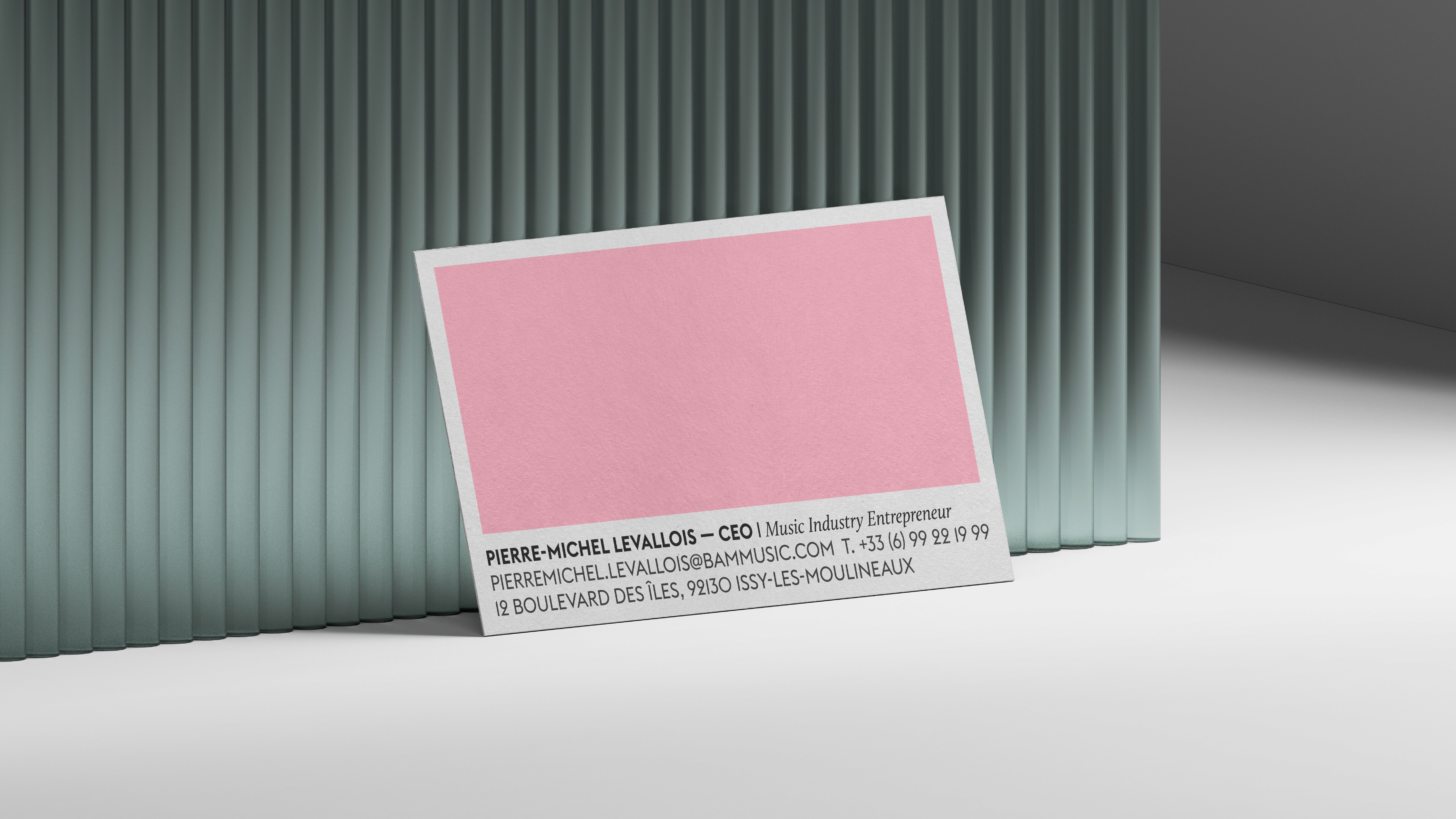 Bam Music Business card