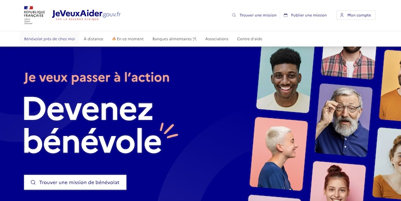 Je veux aider website hosted by Scalingo
