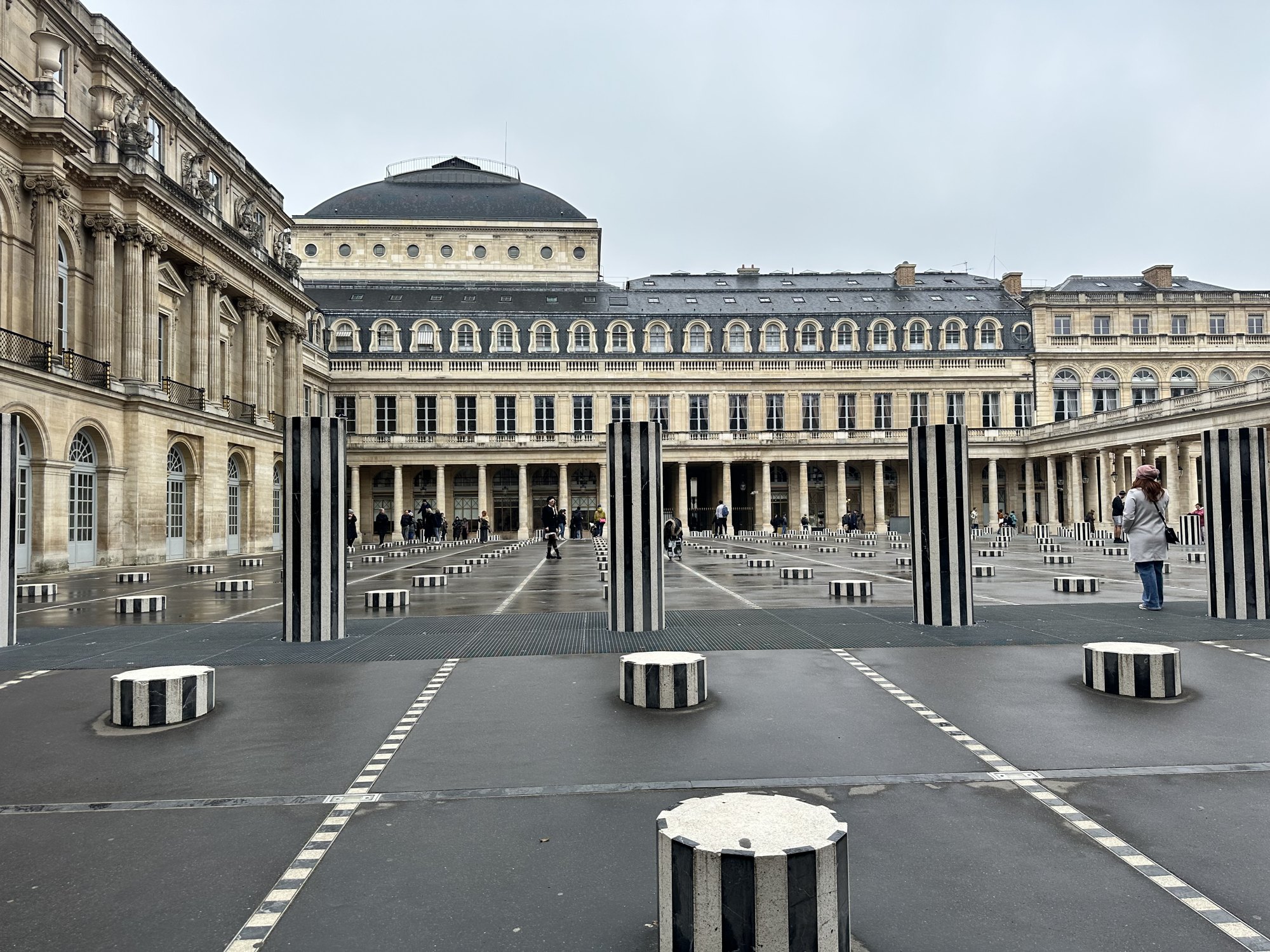 Palais Royal courtyard in Paris, France