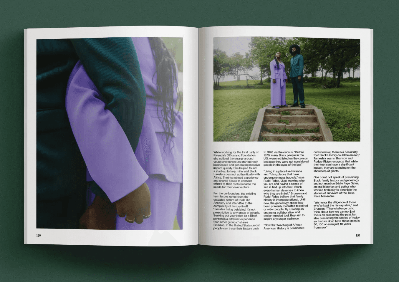 kinkofa founders featured in pages of Greenwood Ave. Magazine