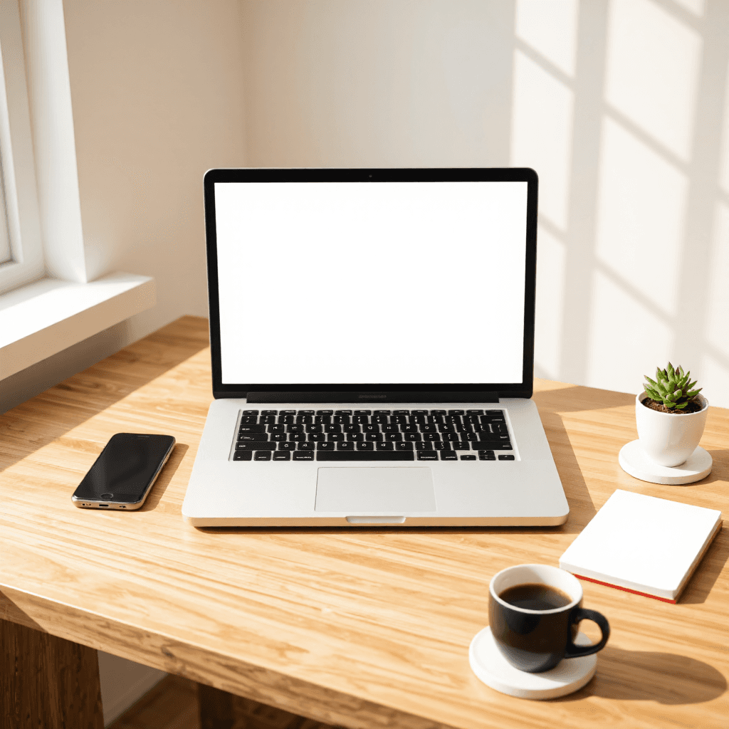 product photography of laptop