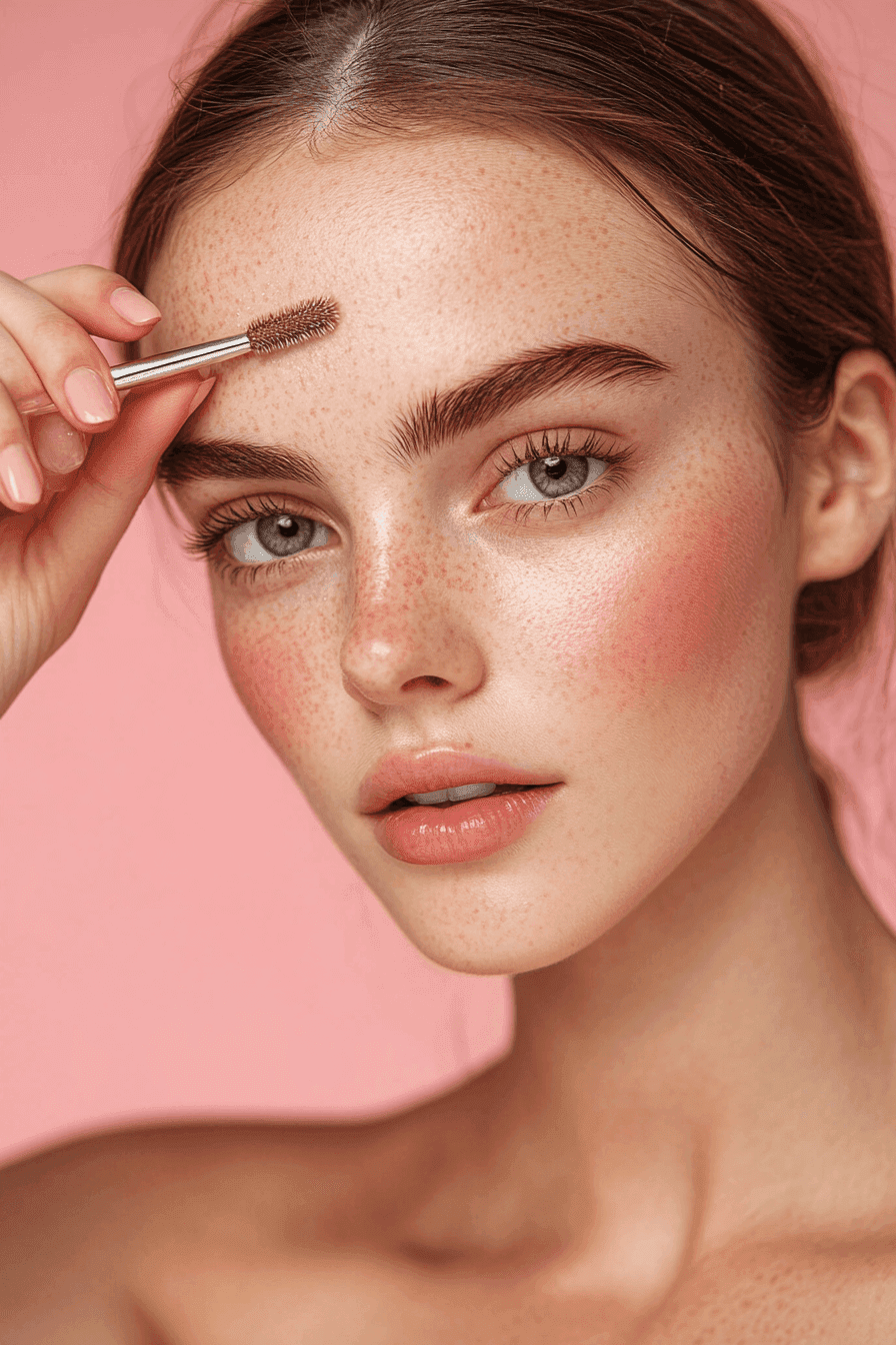 Perfekcyjnie ułożone brwi po zabiegu laminacji ELLEEBANA.