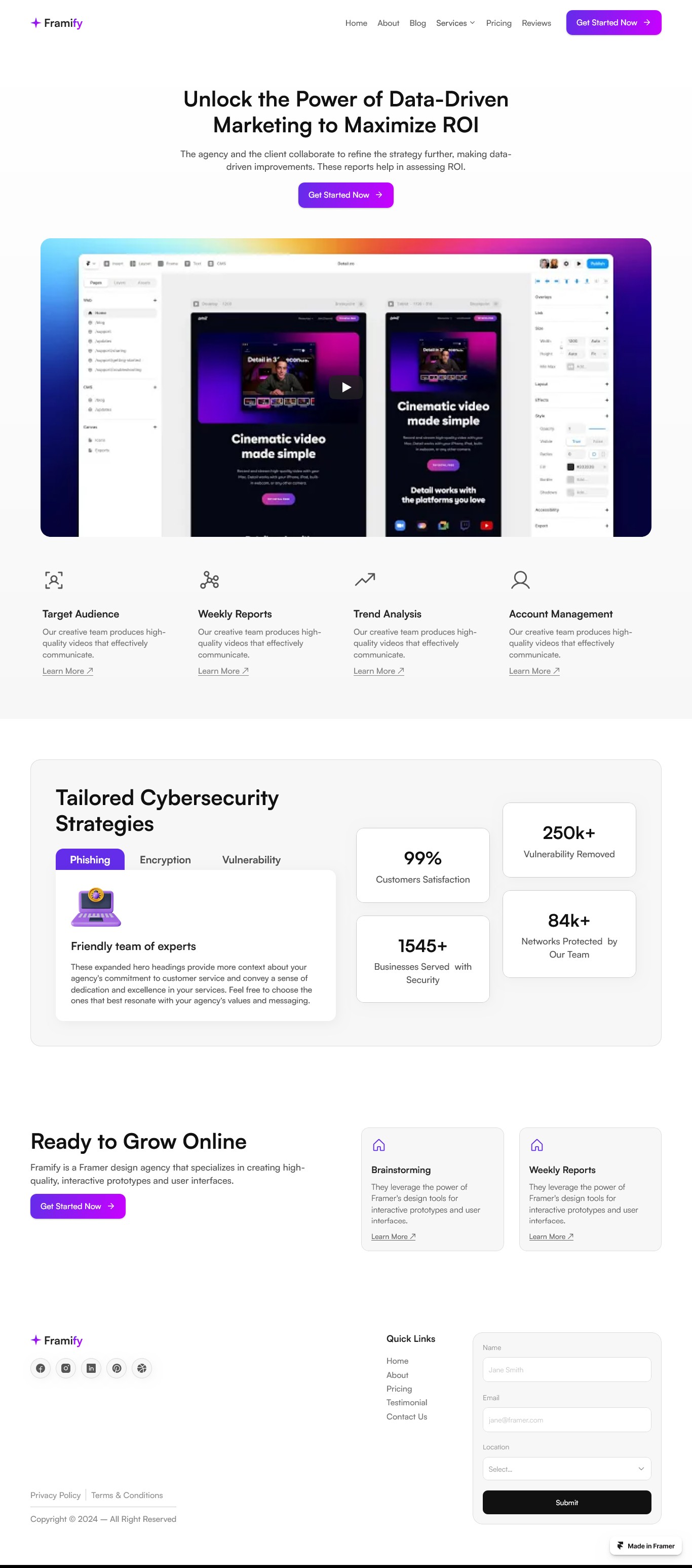 Framer Feature Page v6