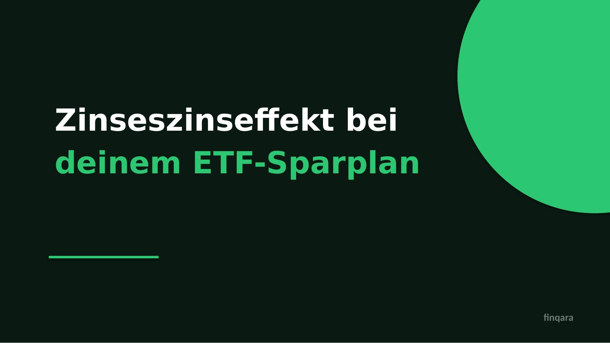 Zinsenzinseffekt bei ETF 