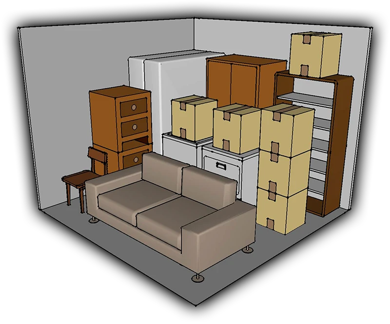 Large storage unit contents