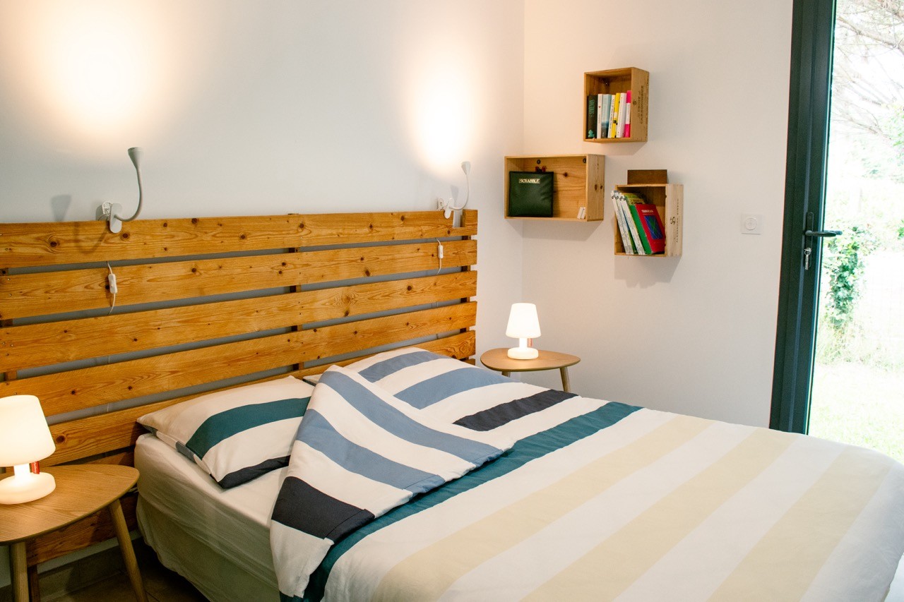 Private room at our surf retreat in France
