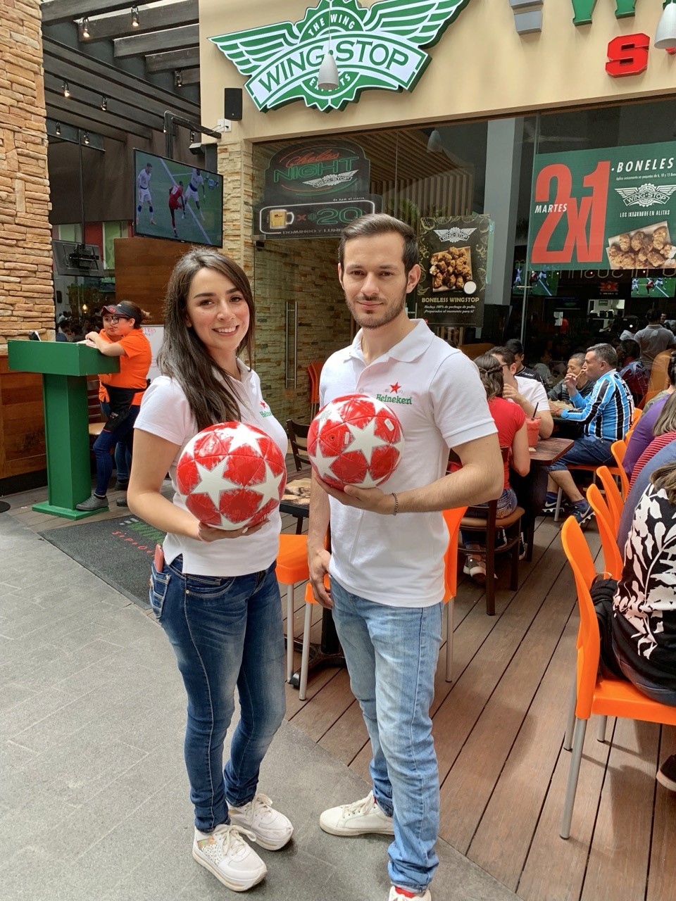 A black female model