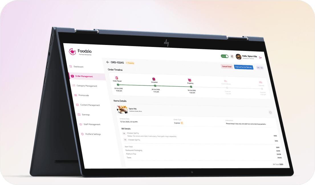 Real-Time Order Management Console