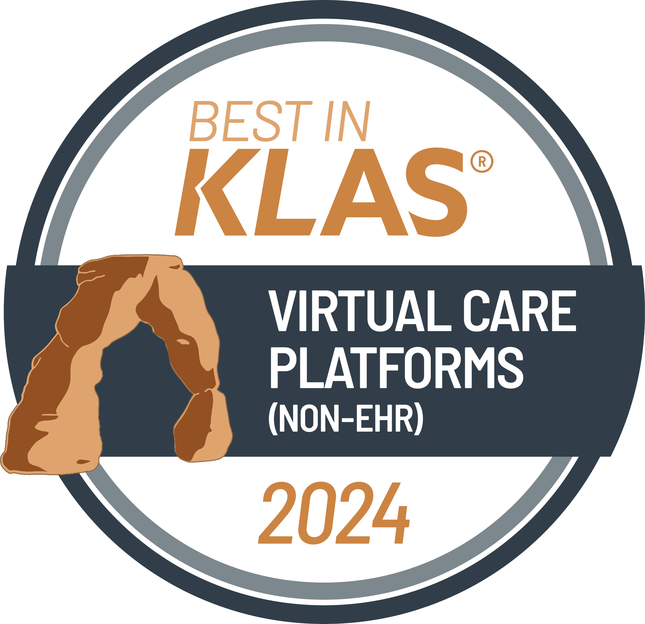 Award Badge for Best In Klas Virtual Care Platforms (NON-EHR) 2024