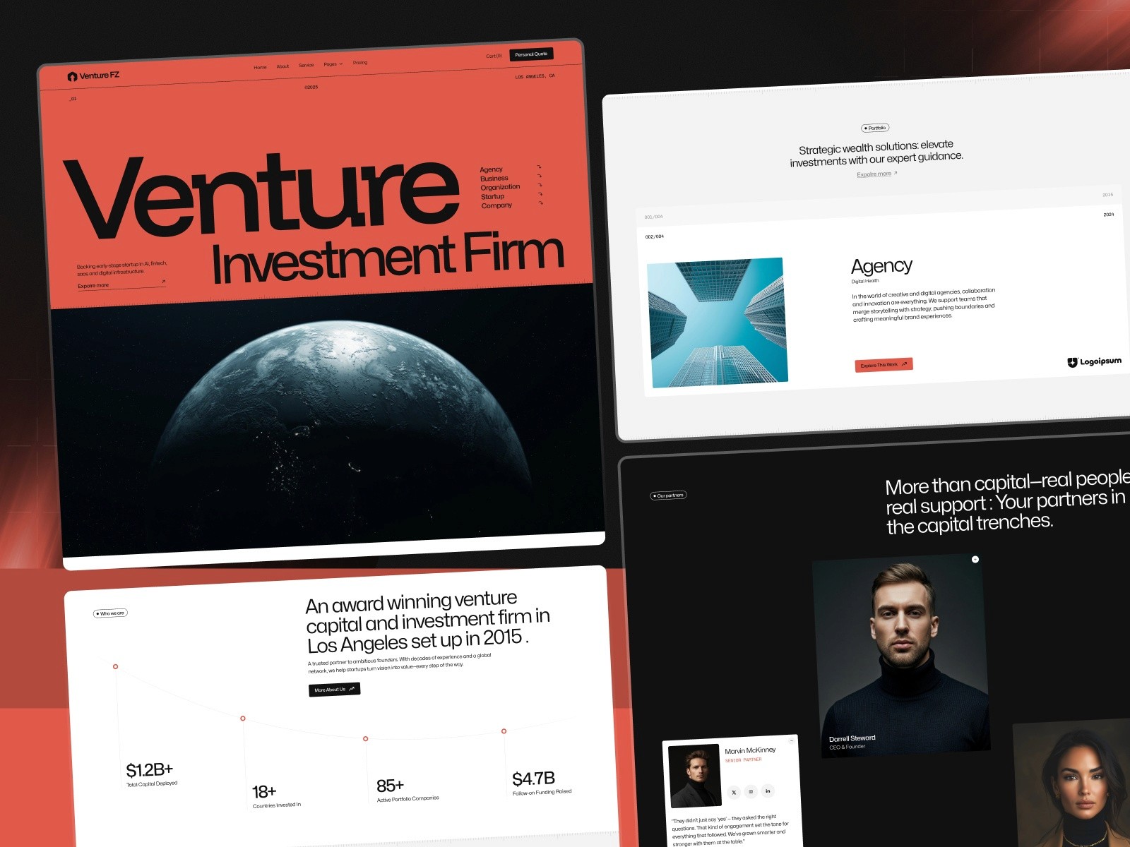 Venturefz — 现代专业金融科技网站设计灵感
