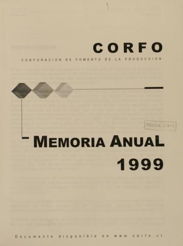 CORFO, Memoria anual 1999, 2000