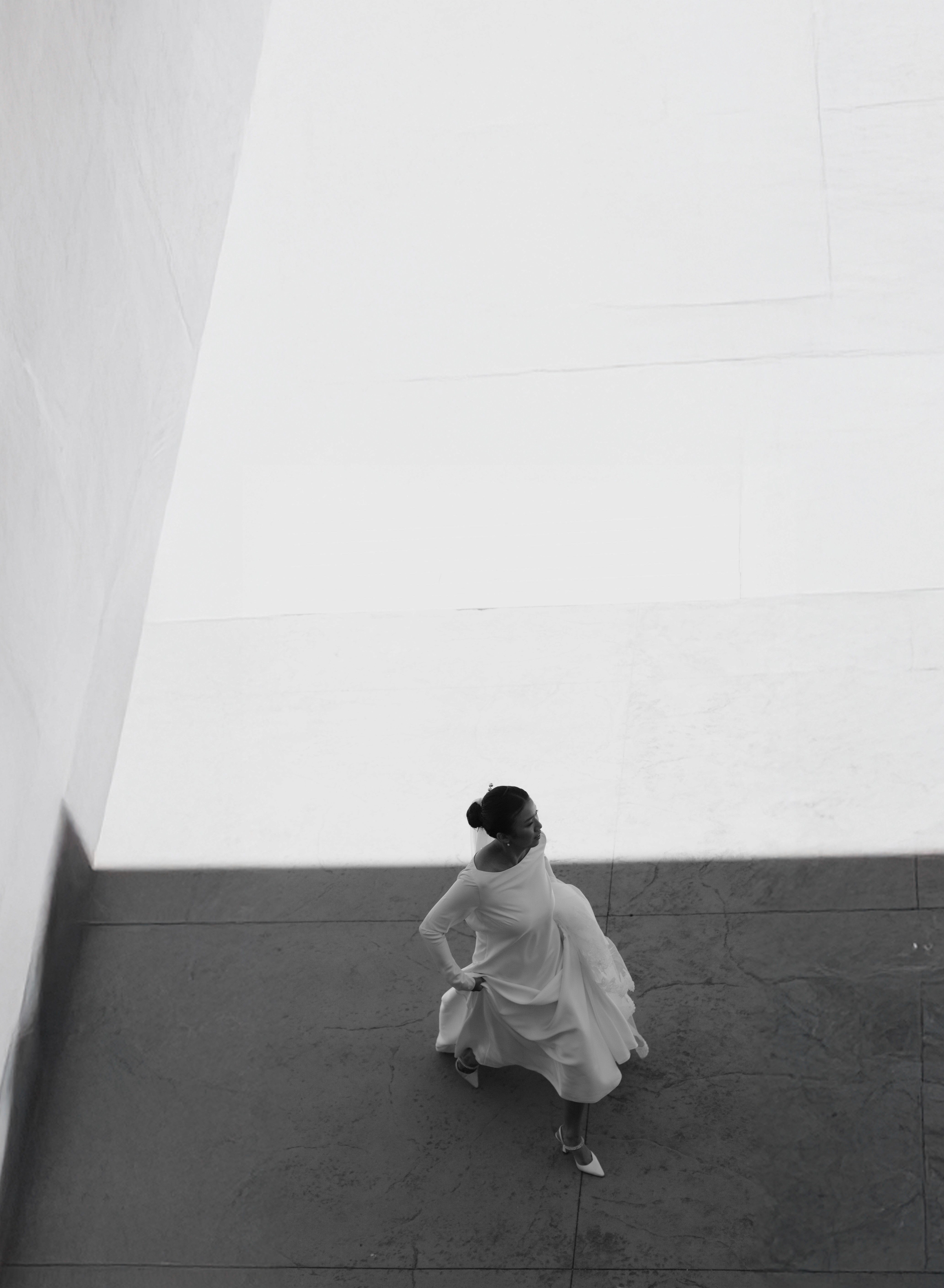 Wedding flowers resting on chair