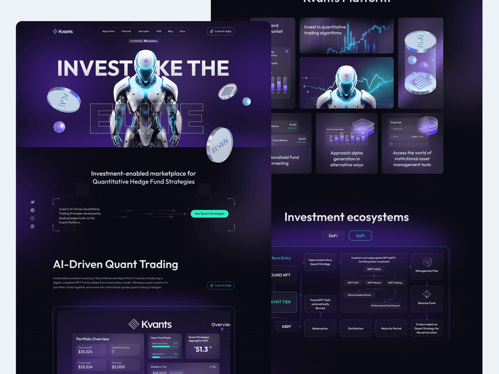 ai learning dark website design