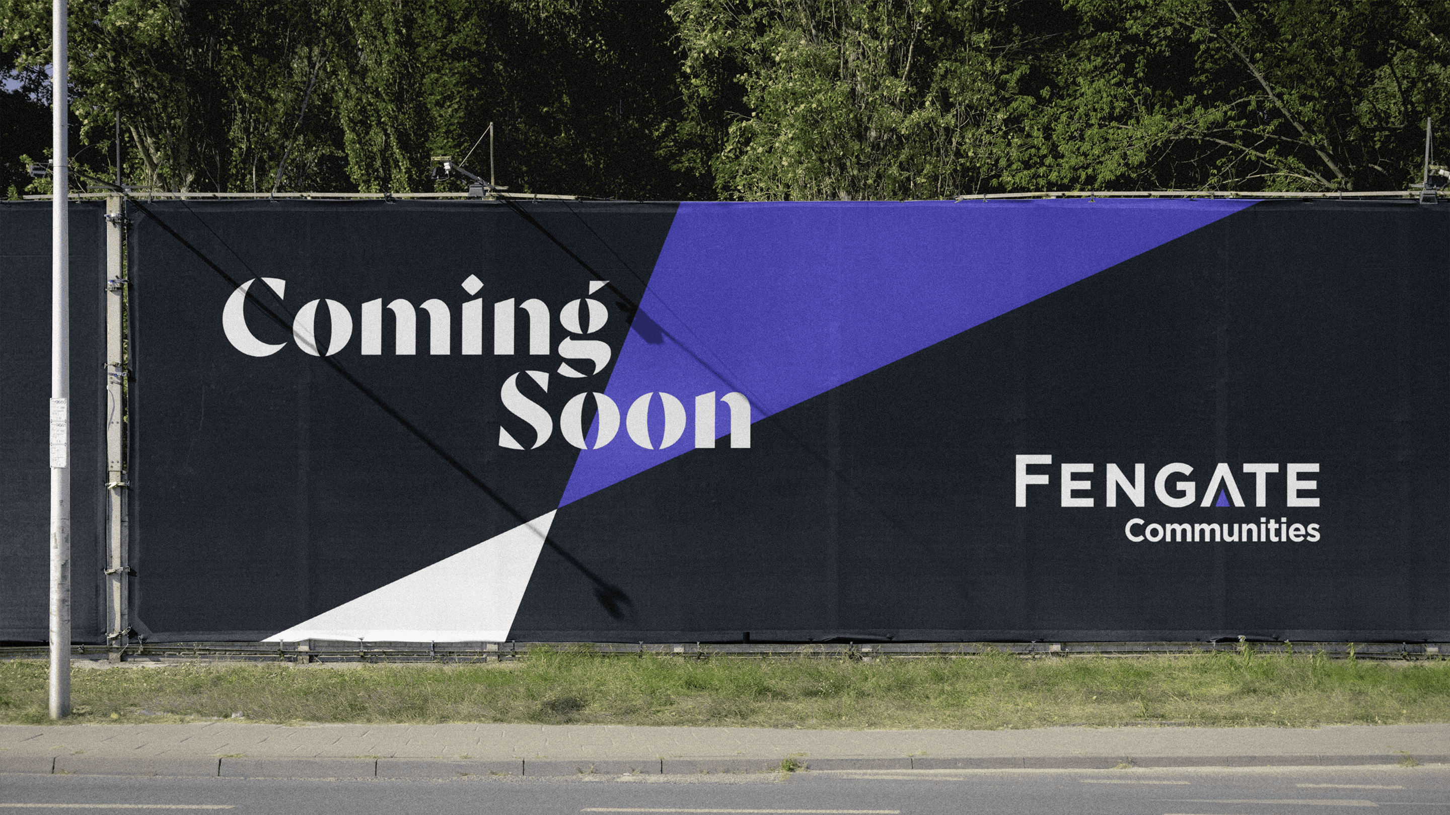 comming soon fence banner