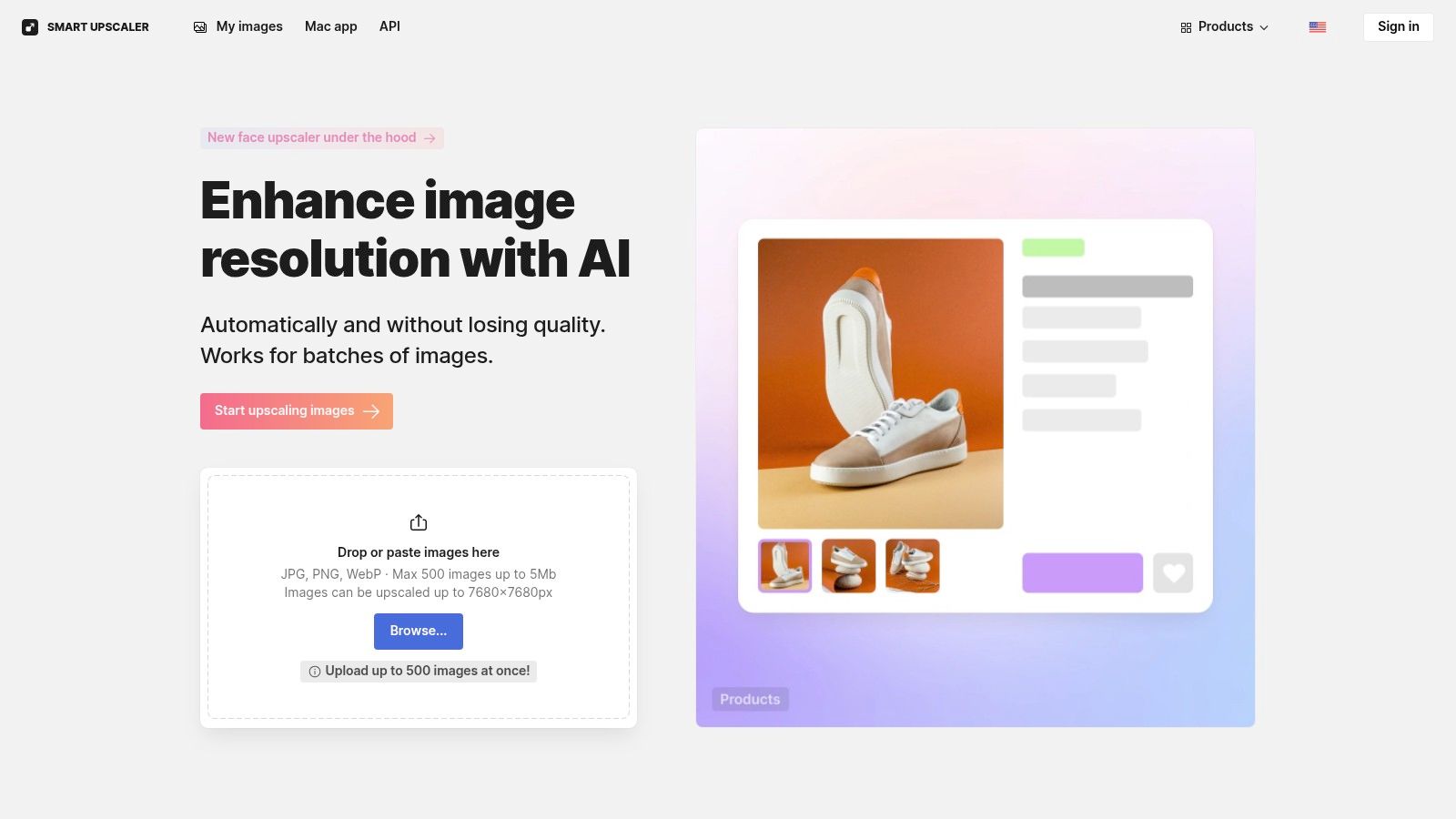 Icons8 Smart Upscaler (and GoProd for Mac)