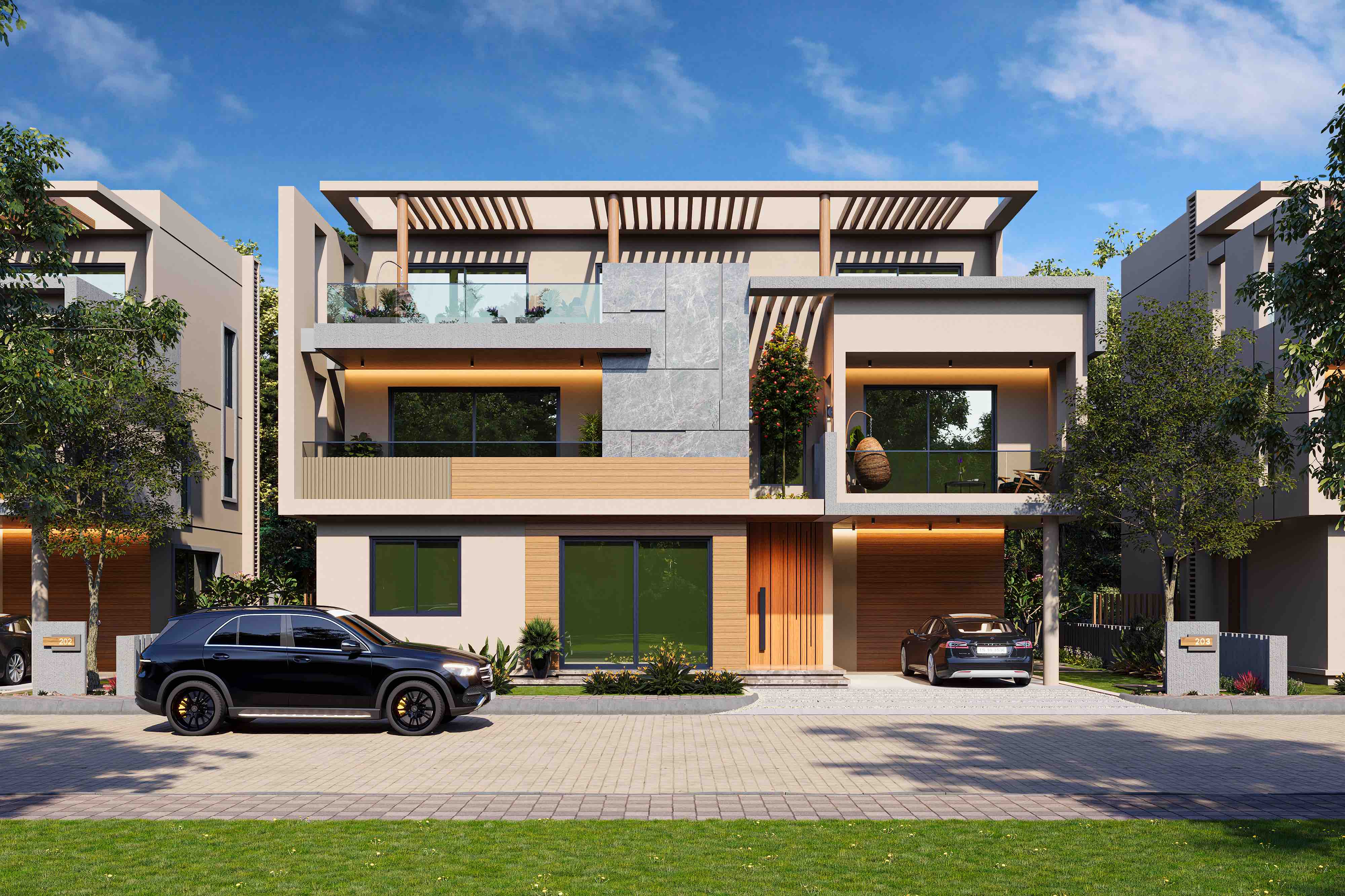 East facing home