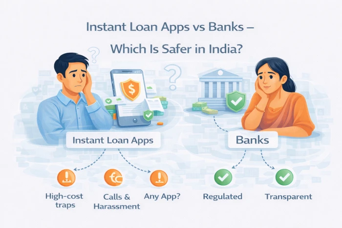 Instant Loan Apps vs Banks - Which Is Safer in India?