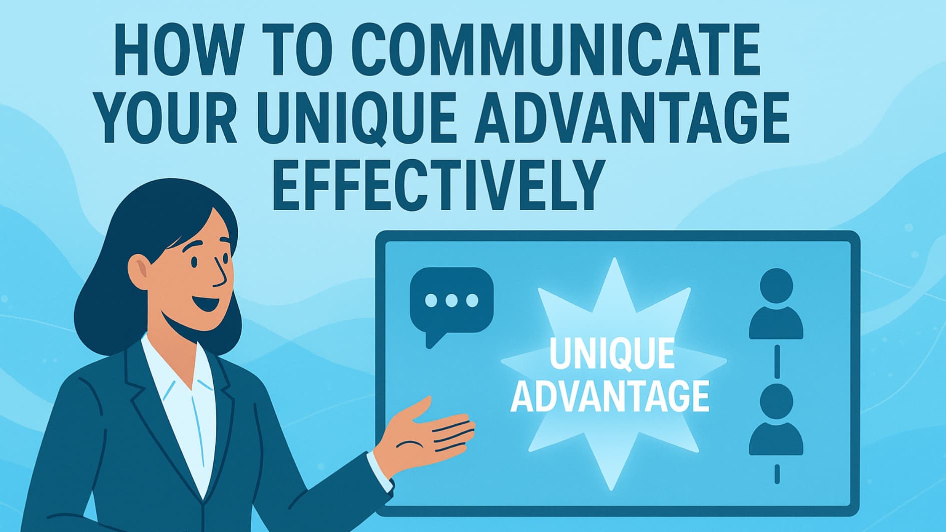 Professional marketer showing how to Communicate Your Unique Advantage clearly and effectively.