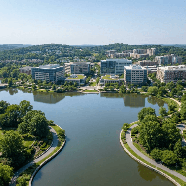 Buildings near the Columbia, Maryland area