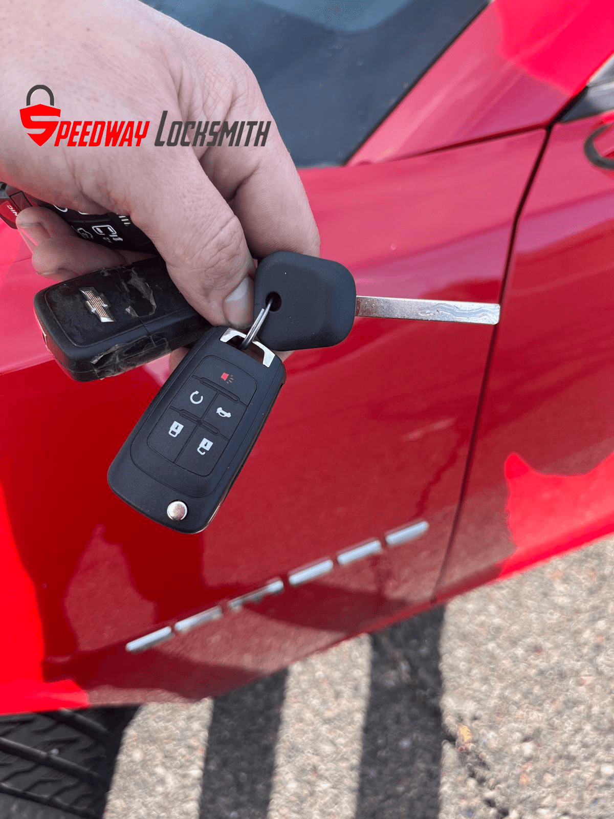 Red chevy camero flip key transponder key programming