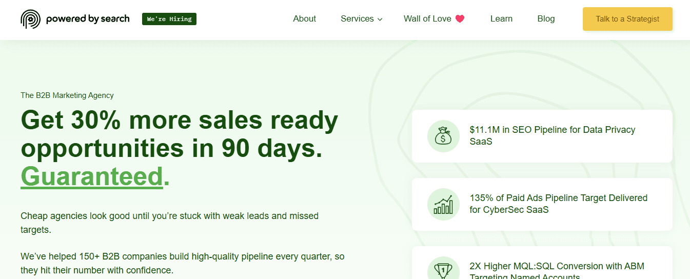 powered by search - SaaS SEO
