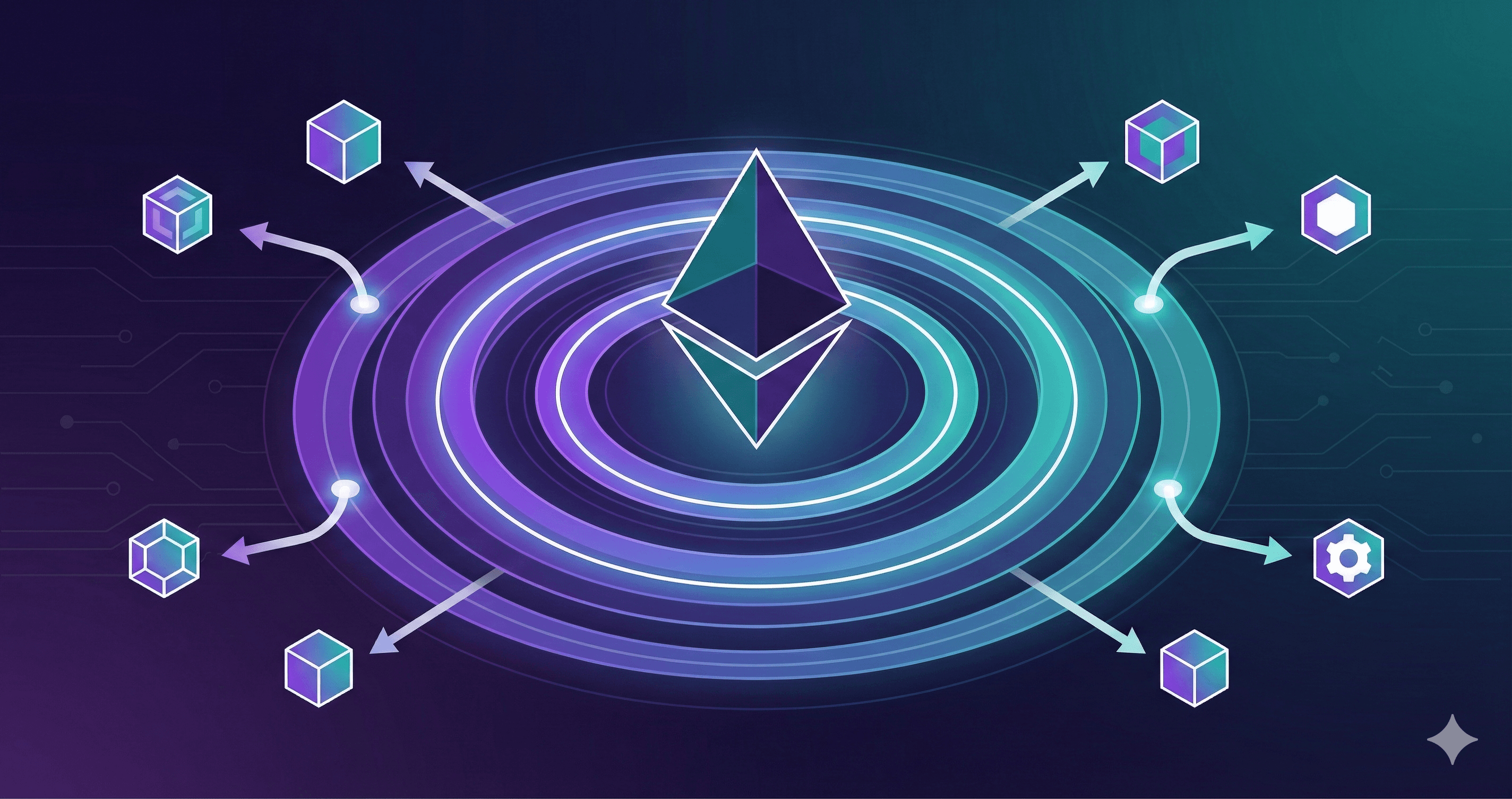 Illustration showing ETH being restaked through EigenLayer to earn additional yield