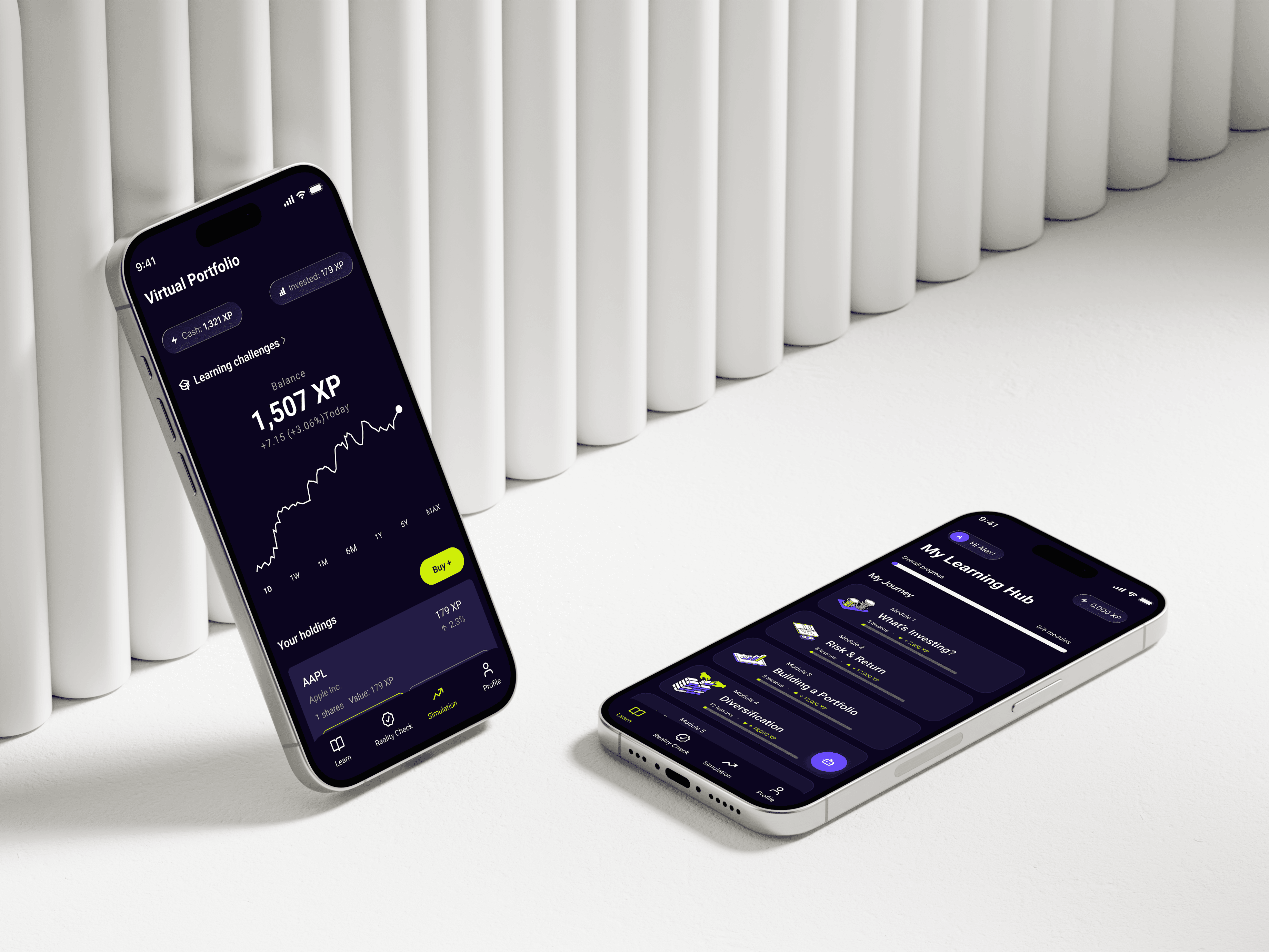 Bento grid design of 12Signs, featuring vivid Tarot cards illustrations — designed by Lunatique Studio