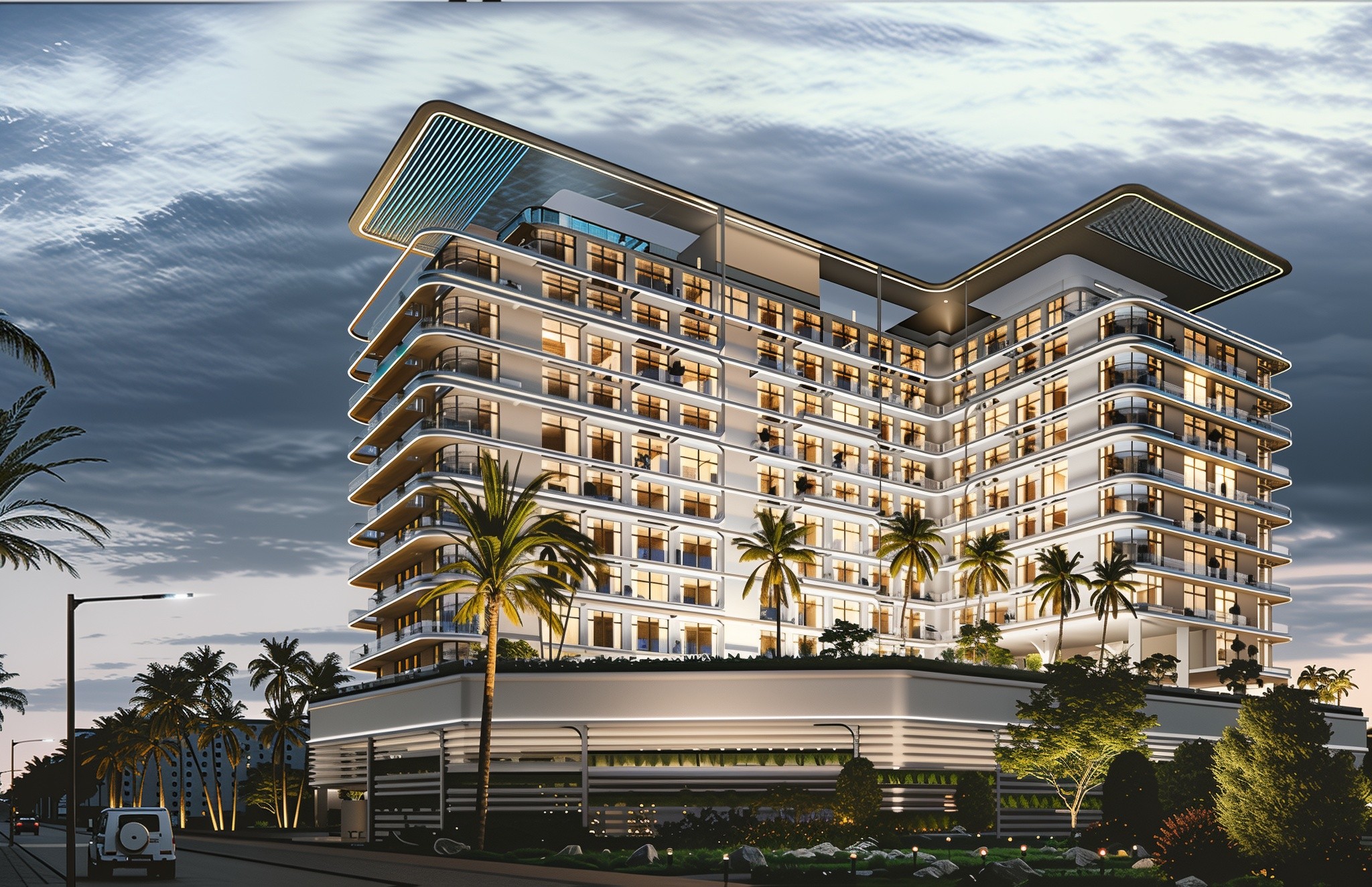 New Arka Enclave hotel in Miami Beach, showcasing modern architecture and vibrant coastal surroundings.