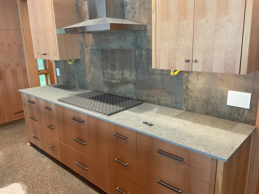 Kitchen countertop detail for material inspiration
