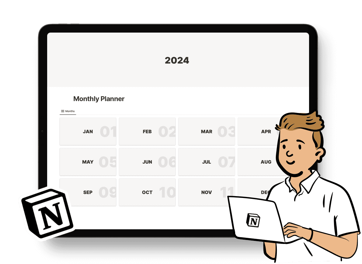 20+ Best and Free Notion Monthly Planner Templates