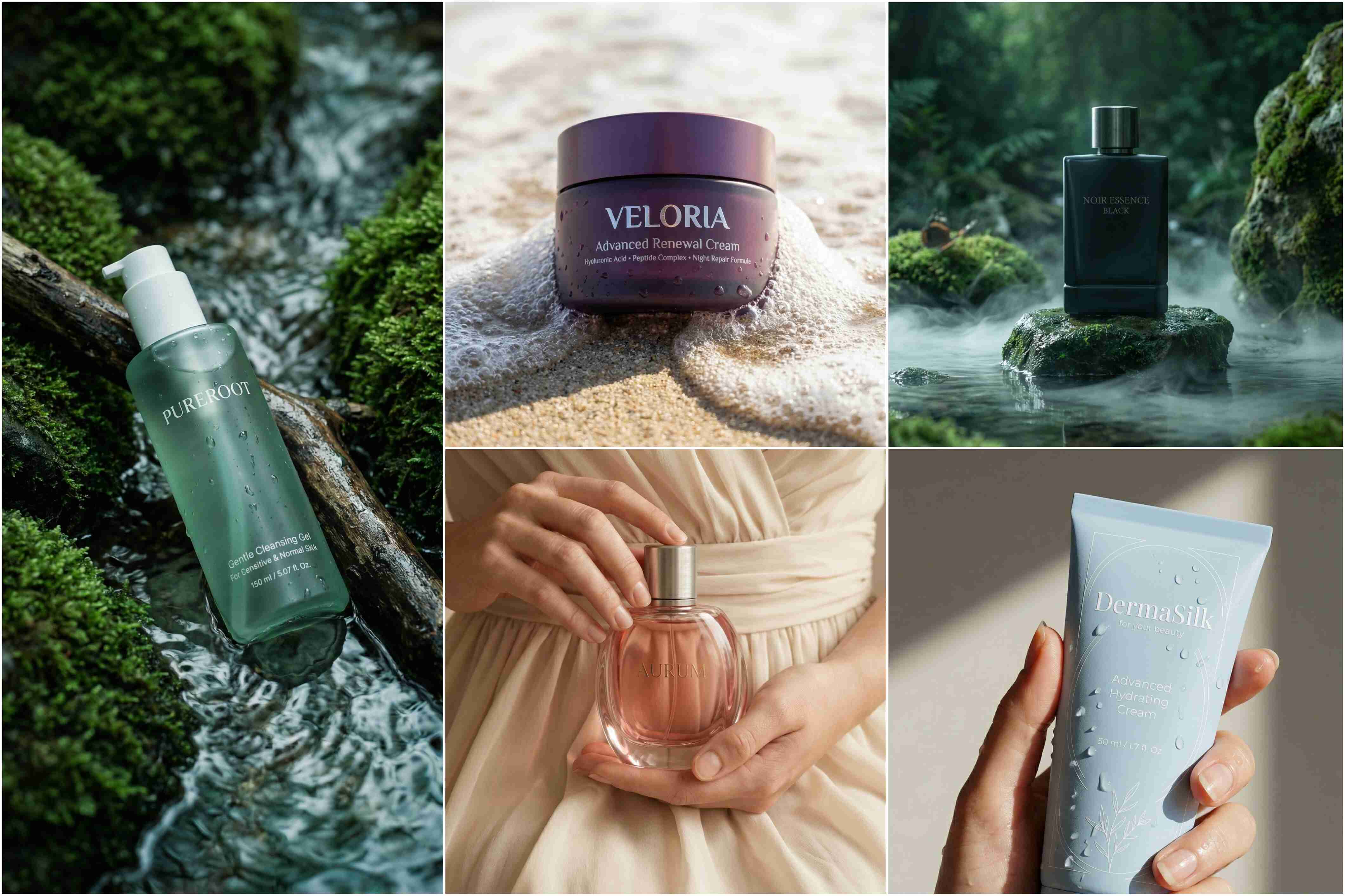 Two smiling people outdoors, one in a pink jacket holding a white phone, the other in blue with a buzz cut holding a blue phone, under a clear sky.