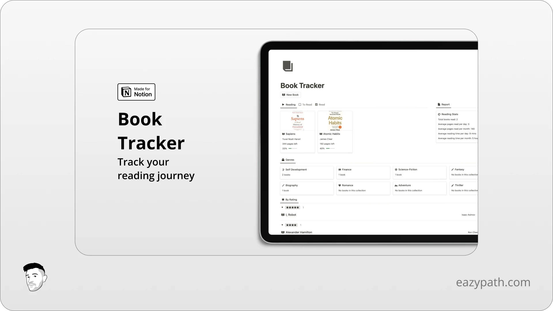 Entertainment Notion Templates - Eazypath