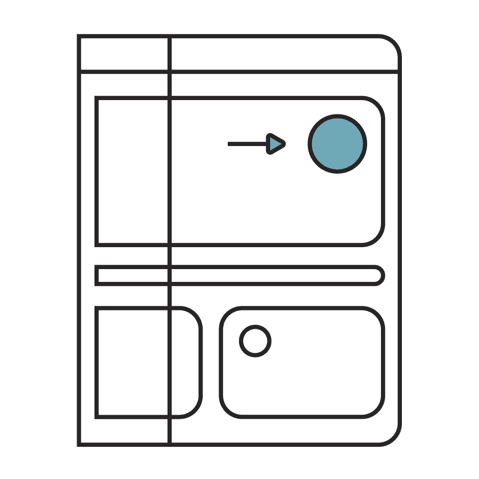 Graphic representation of prototype screen