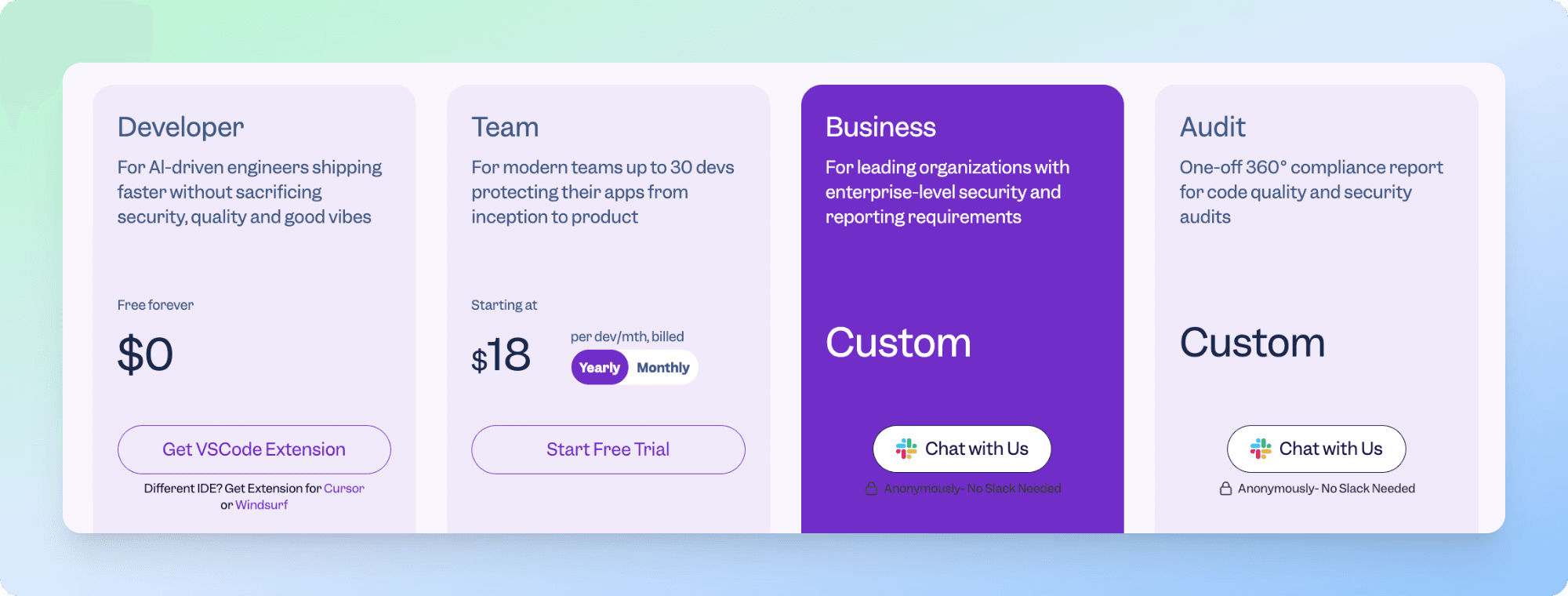 codacy code review test and code coverage tool pricing page