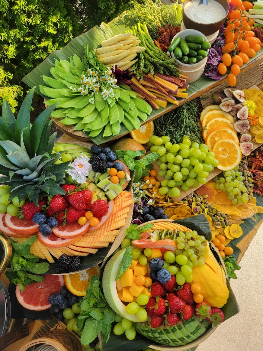 Buddha Bruddah Asian-Hawaiian fruit platter catering for social events