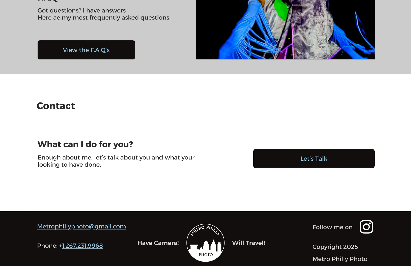Final design of CTA for contact page.