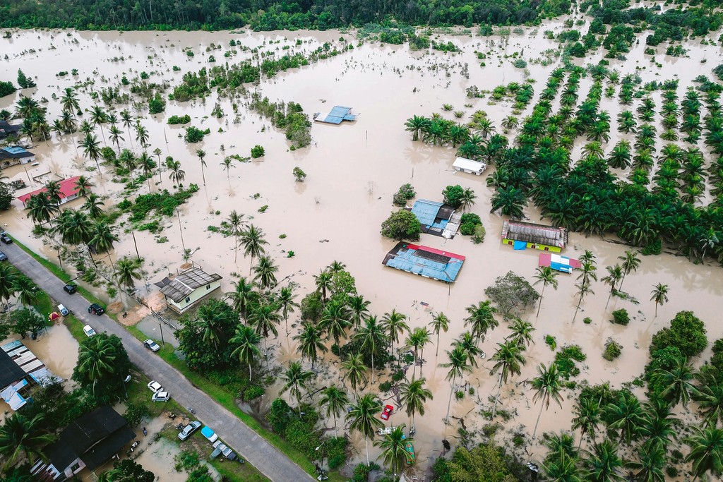 Floods in a city