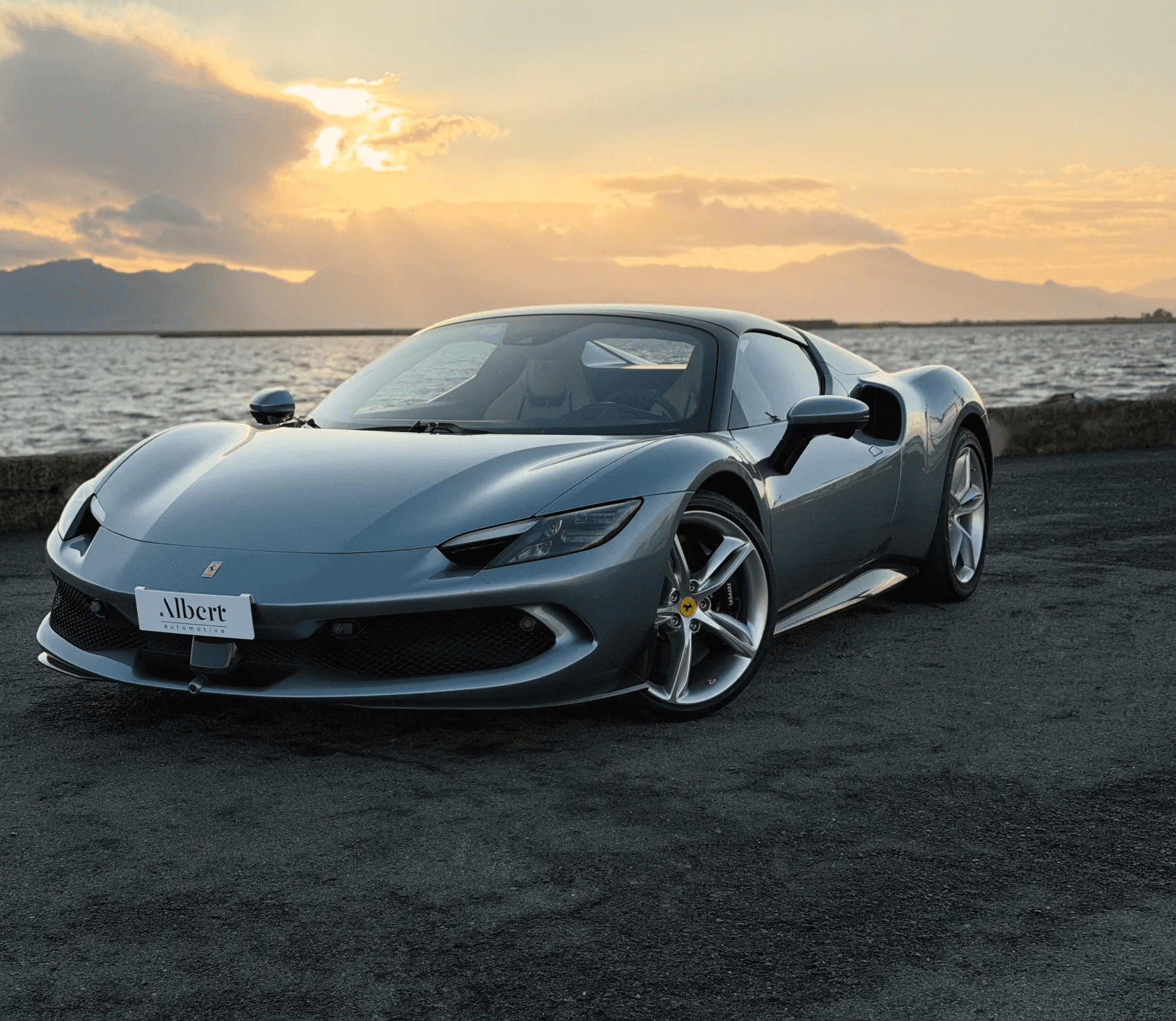 Fashion photoshoot with a woman posing in a dress