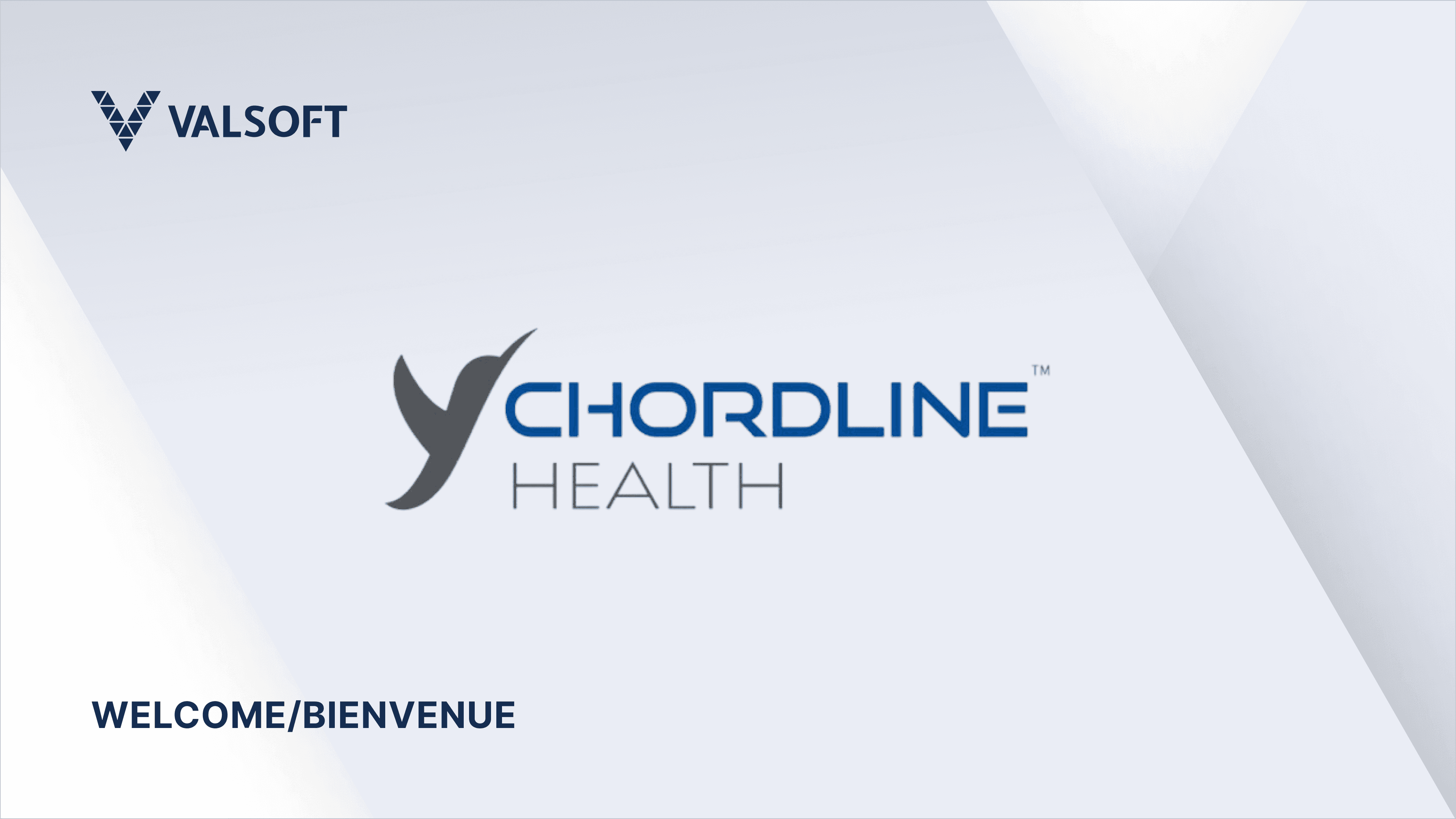 Chordline logo and Valsoft logo