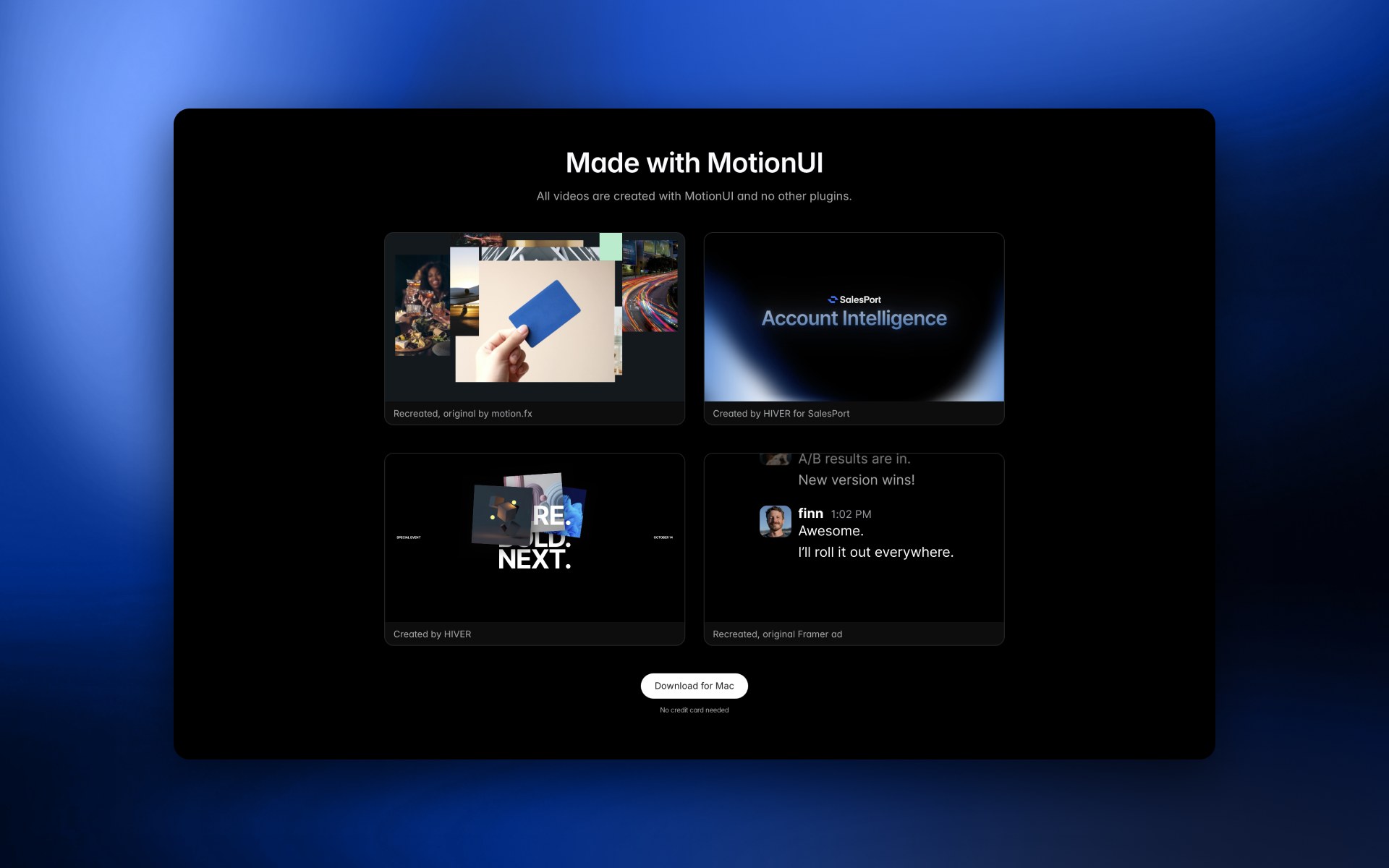 MotionUI website