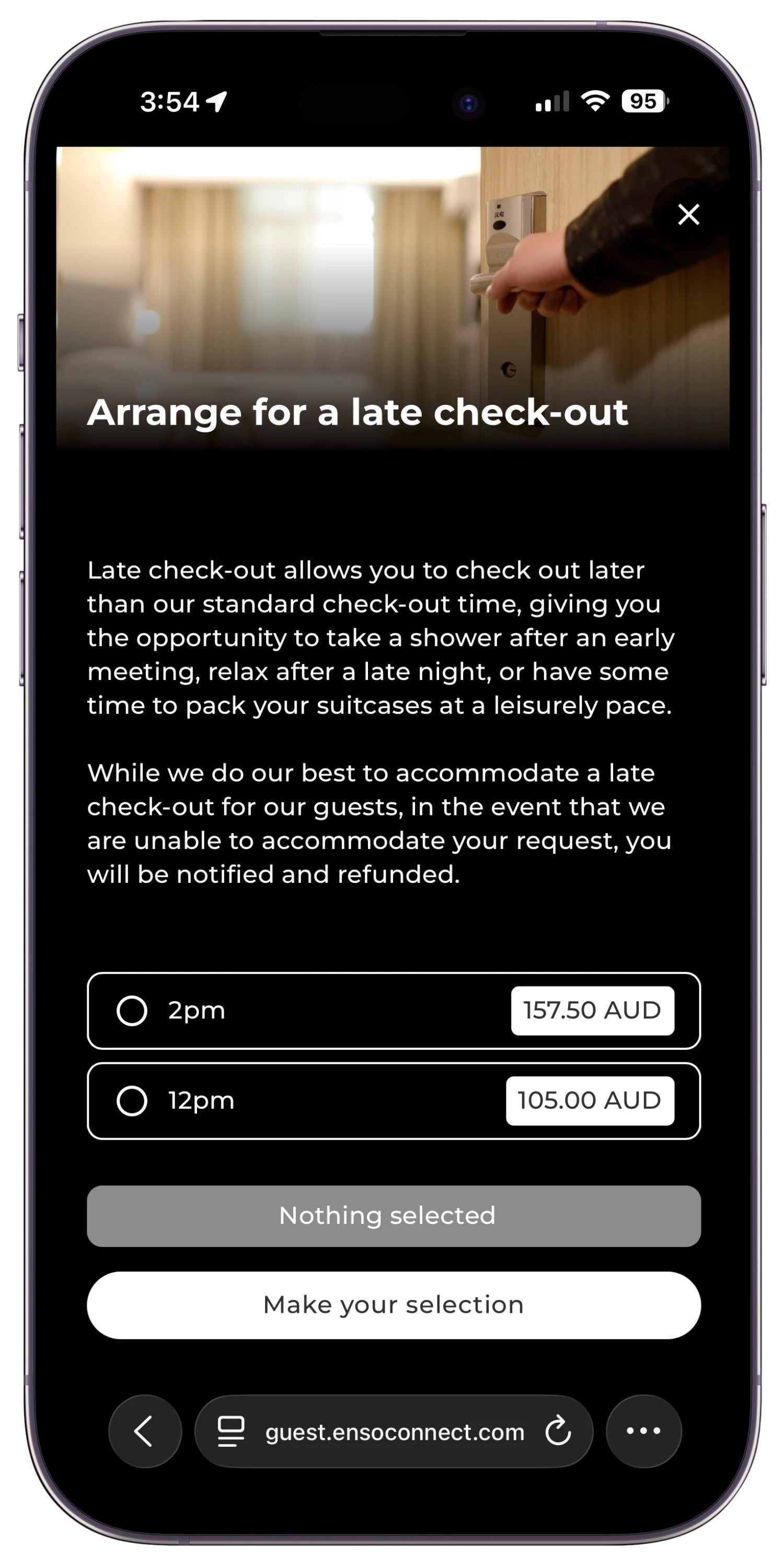Organisez un Check-in anticipé pour une vente additionnelle
