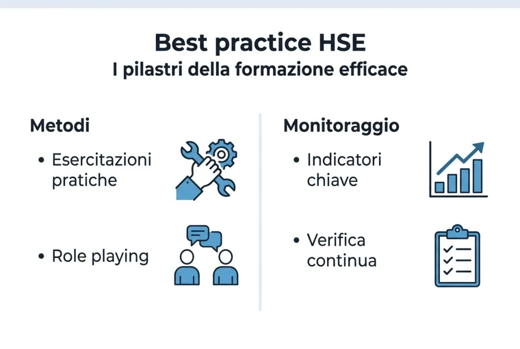 Infografica: le strategie più efficaci per la formazione in ambito salute, sicurezza e ambiente
