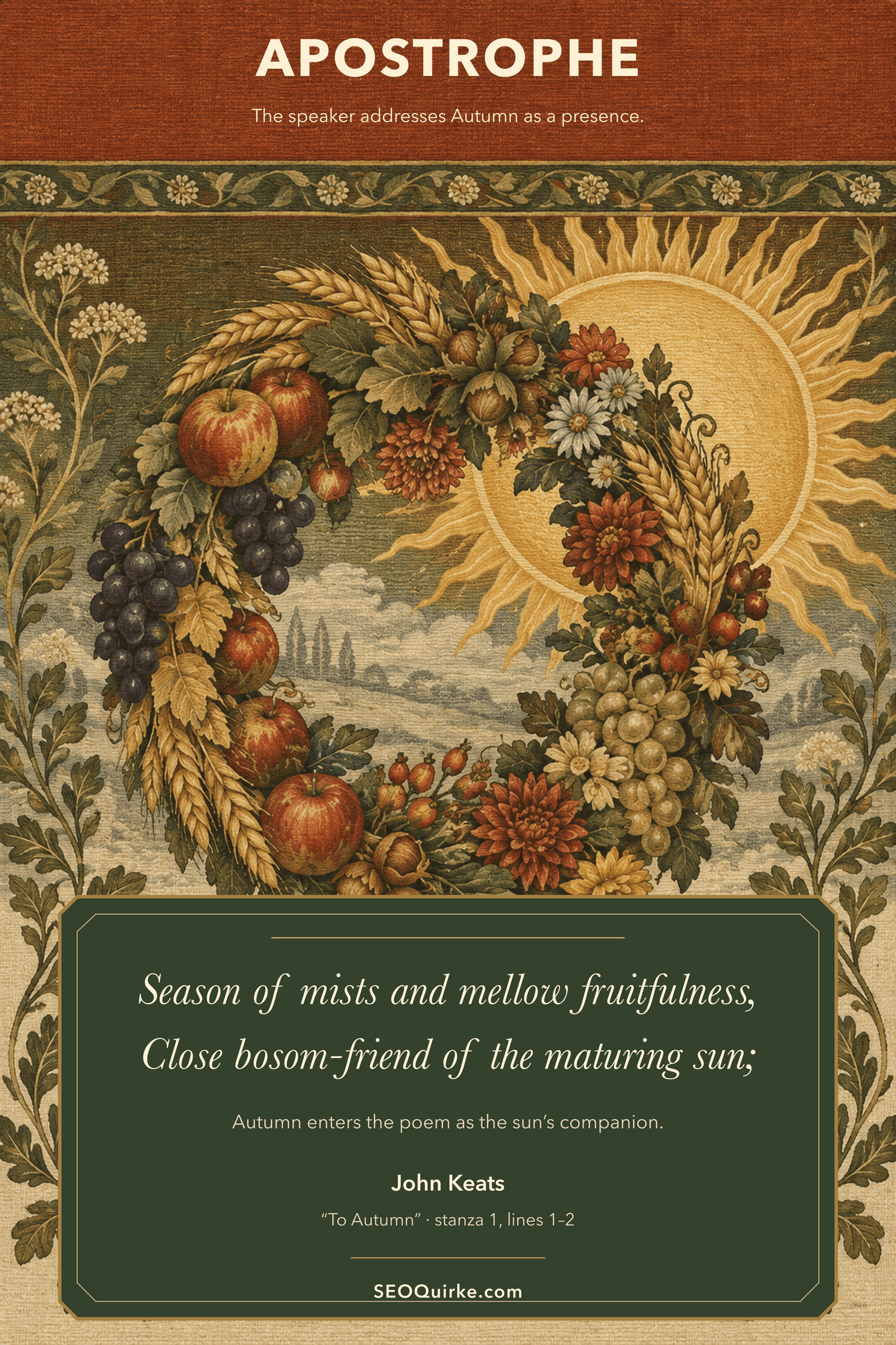 To Autumn — Apostrophe poster