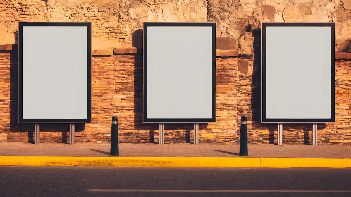Carrefour and kfc signs on a tall pole.