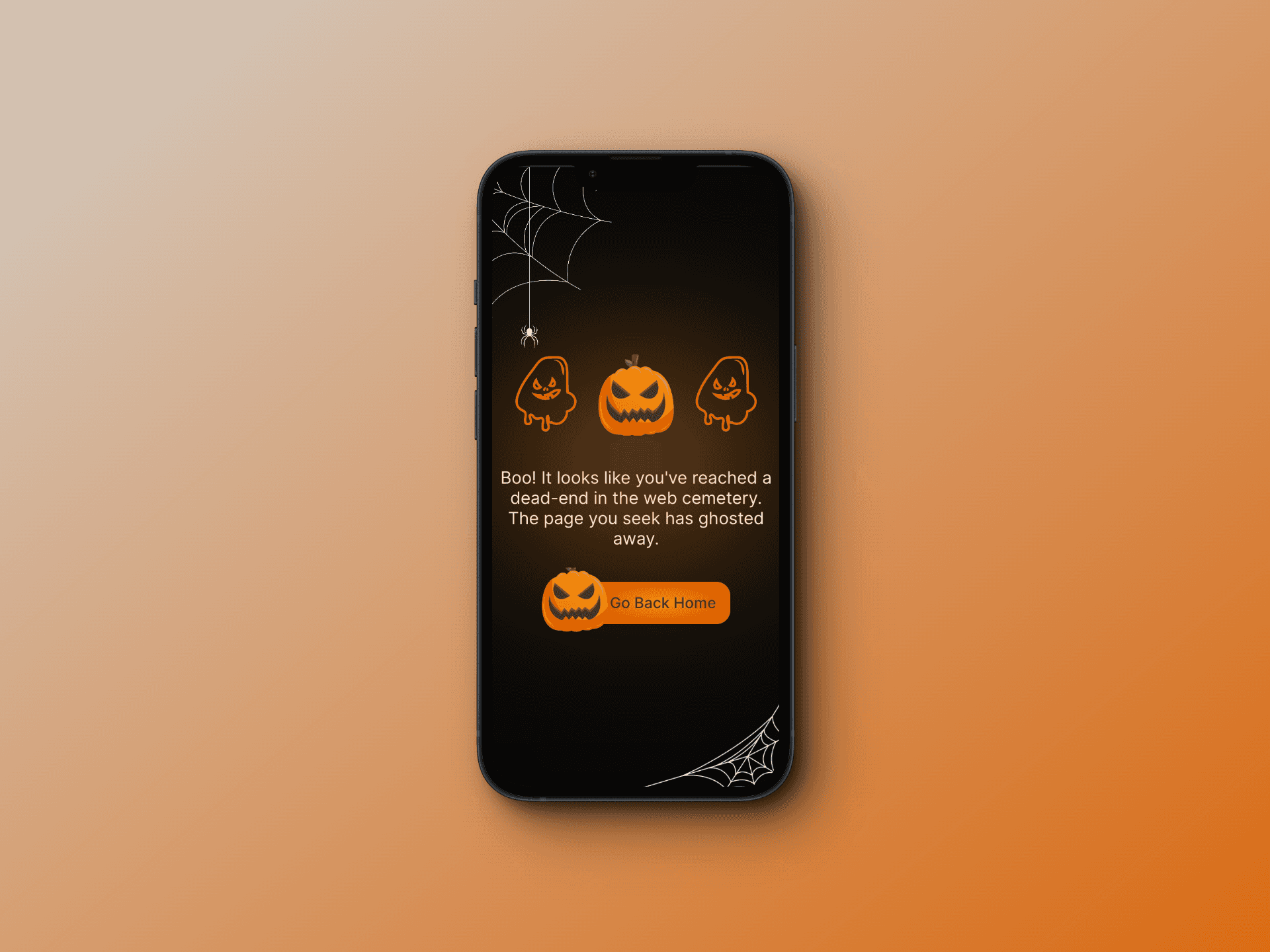 Halloween 404 page